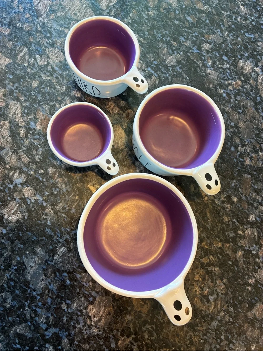 Rae Dunn Halloween Ghost Measuring Cups Set